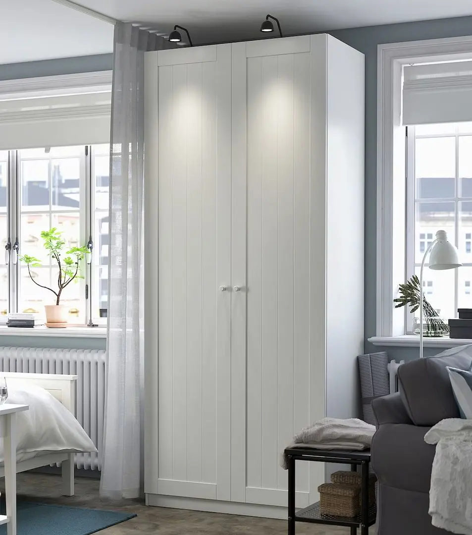 Шкаф Ikea Pax/Gullaberg полки/штанга/корзины 100x60x236 (Белый)