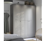 Dulap Ikea Pax/Gullaberg rafturi/bara/sertare/cos 150x60x201 (Gri inchis/Gri)