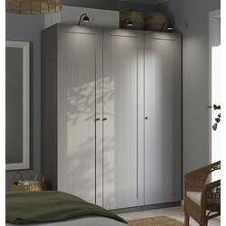 Dulap Ikea Pax/Gullaberg rafturi/bara/sertare/cosuri 150x60x201 (Gri inchis/Gri)