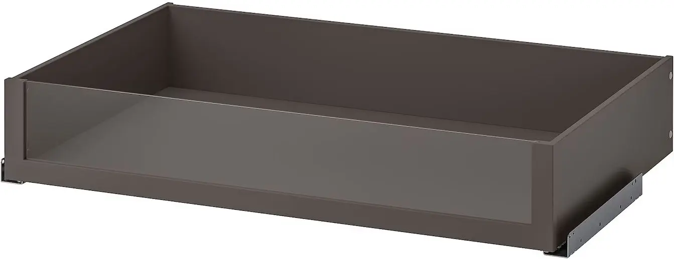 Dulap Ikea Pax/Gullaberg rafturi/bara/sertare/cosuri 150x60x201 (Gri inchis/Gri)