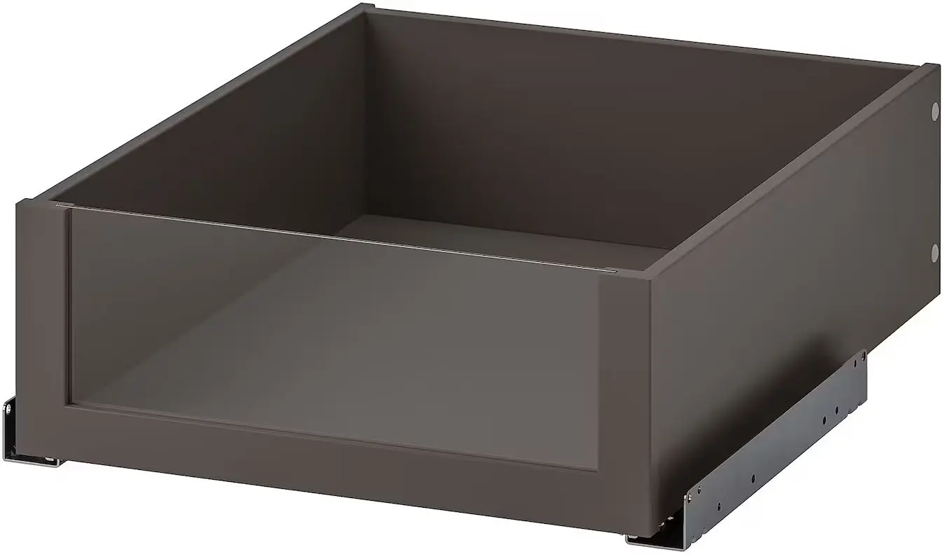 Dulap Ikea Pax/Gullaberg rafturi/bara/sertare/cosuri 150x60x236 (Gri inchis/Gri)