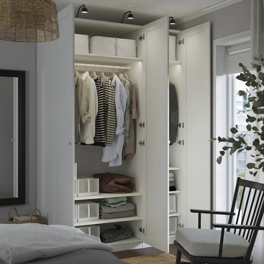 Dulap Ikea Pax/Gullaberg rafturi/bare 150x60x236 (Alb)