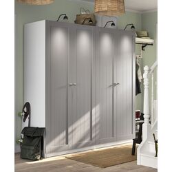 Шкаф Ikea Pax/Gullaberg полки/штанги 200x60x201 (Белый/Серый)