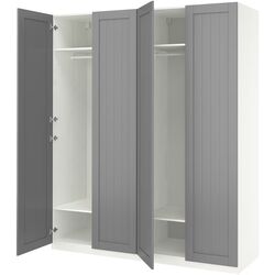 Dulap Ikea Pax/Gullaberg rafturi/bare 200x60x236 (Alb/Gri) Thumb