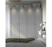 Dulap Ikea Pax/Gullaberg rafturi/bare/cosuri 200x60x201 (Alb/Gri)