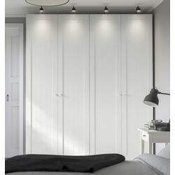 Шкаф Ikea Pax/Gullaberg полки/штанги/корзины 200x60x236 (Белый)
