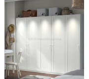 Dulap Ikea Pax/Gullaberg rafturi/bare/cosuri 250x60x201 (Alb)