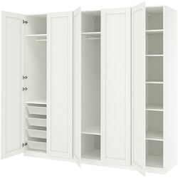 Dulap Ikea Pax/Gullaberg rafturi/bare/cosuri 250x60x236 (Alb) Thumb