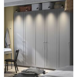 Шкаф Ikea Pax/Gullaberg полки/штанги/корзины 250x60x236 (Темно-серый/Серый)