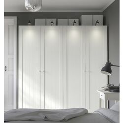 Шкаф Ikea Pax/Gullaberg полки/штанги/ящики 200x60x201 (Белый)