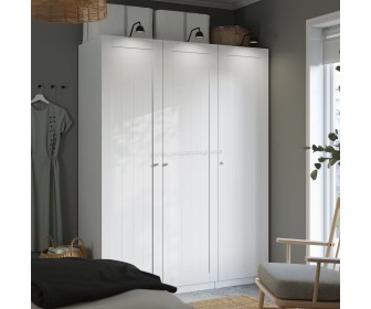 Шкаф Ikea Pax/Gullaberg полки/штанги/ящики/корзина 150x60x201 (Белый)