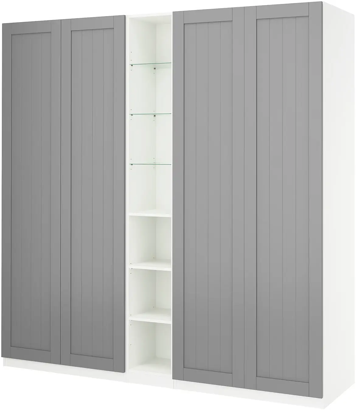 Dulap Ikea Pax/Gullaberg rafturi/bare/sertare/cosuri/etajera 235x60x236 (Gri/Alb) - 3