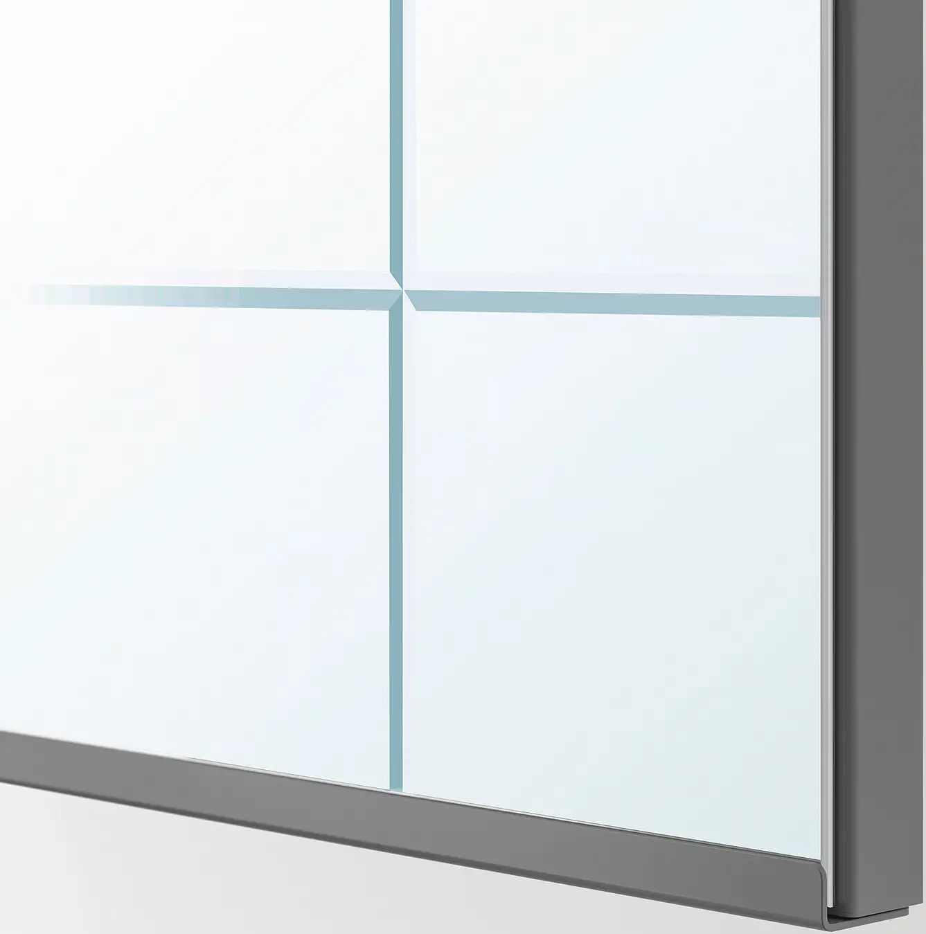 Dulap Ikea Pax/Kammartorp/Tyssedal rafturi/bare/sertare/cosuri/oglinzi 200x66x201 (Alb/Gri-bej) - 9