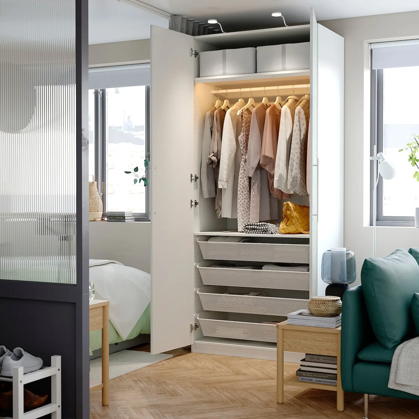 Dulap Ikea Pax/Linnaberg 100x60x236 (Alb/Model)