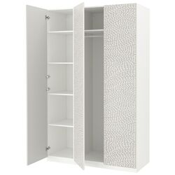 Dulap Ikea Pax/Mistudden rafturi/bara cu model 150x60x236 (Alb/Gri) Thumb