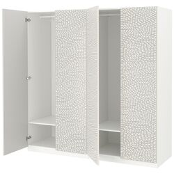 Dulap Ikea Pax/Mistudden rafturi/bare/sertare cu model 200x60x201 (Alb/Gri) Thumb