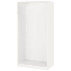 Шкаф Ikea Pax/Reinsvoll 1+2 каркаса 200x60x201 (Белый/Серо-бежевый) Thumb