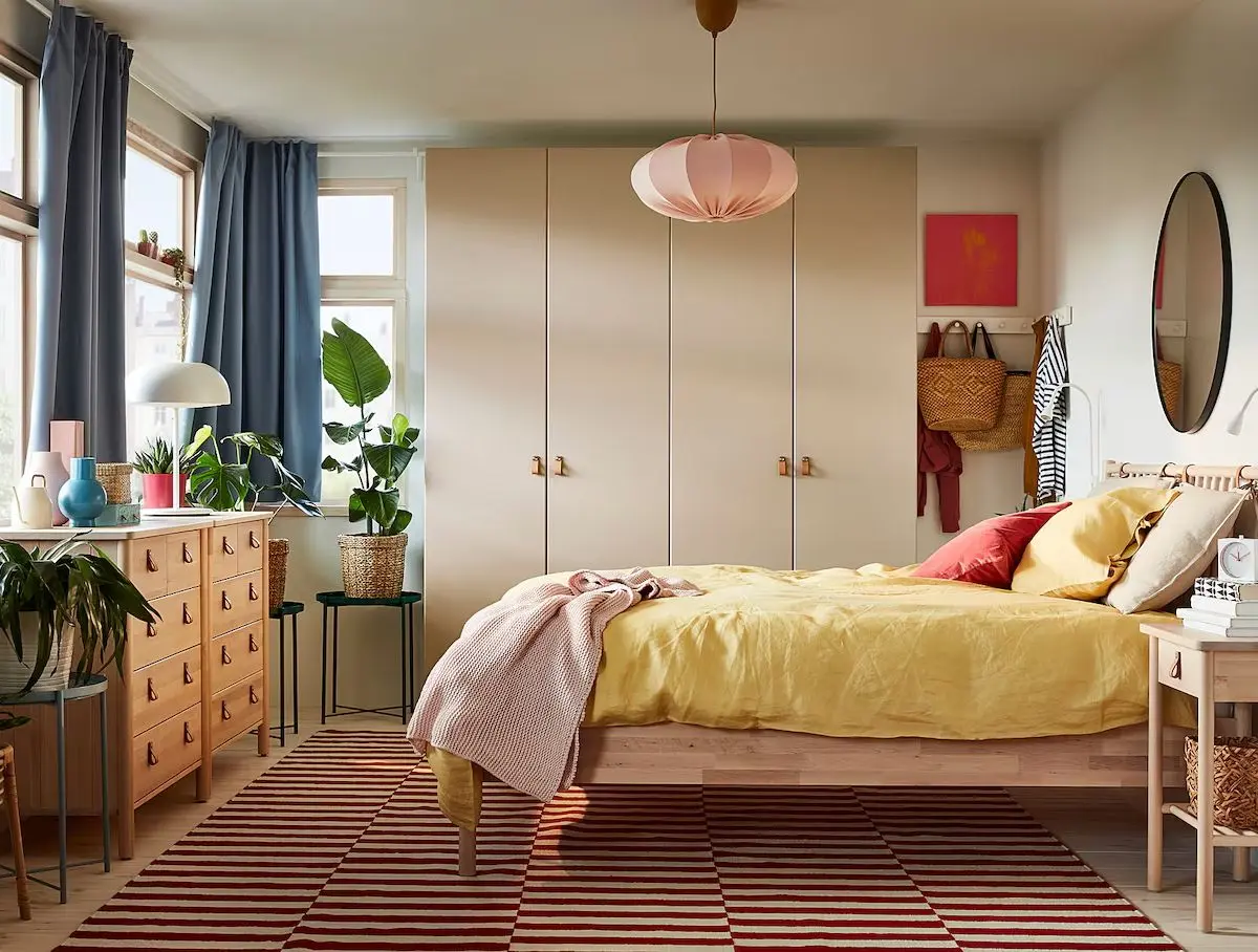 Шкаф Ikea Pax/Reinsvoll полки/штанга/корзины 200x60x236 (Белый/Серо-бежевый) - 4