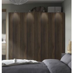 Dulap Ikea Pax/Storklinta raft/bare/cosuri 200x60x201 (Gri inchis/Maro inchis)