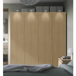 Dulap Ikea Pax/Storklinta raft/bare/sertare/cosuri 200x66x201 (Alb/Aspect Stejar)