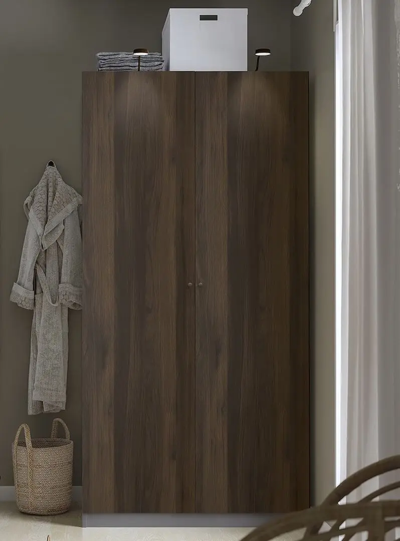 Dulap Ikea Pax/Storklinta rafturi/bara 100x60x201 (Gri inchis/Maro inchis)