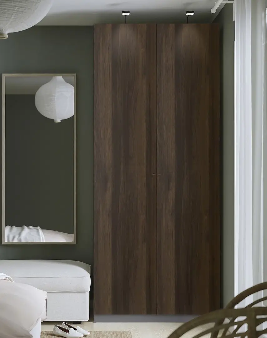 Dulap Ikea Pax/Storklinta rafturi/bara 100x60x236 (Gri inchis/Maro inchis)