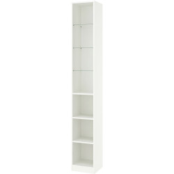Dulap Ikea Pax/Storklinta rafturi/bara/cosuri/sertare/etajera 185x60x236 (Alb/Aspect Stejar) Thumb