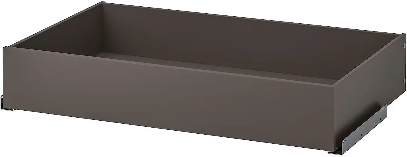 Dulap Ikea Pax/Storklinta rafturi/bara/sertare/cosuri 150x60x236 (Gri inchis/Maro inchis)