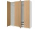 Шкаф Ikea Pax/Storklinta полки/штанги/корзины 200x60x236 (Белый/Имитация Дуба)