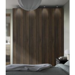 Dulap Ikea Pax/Storklinta rafturi/bare/sertare/cosuri 200x66x236 (Gri inchis/Maro inchis)