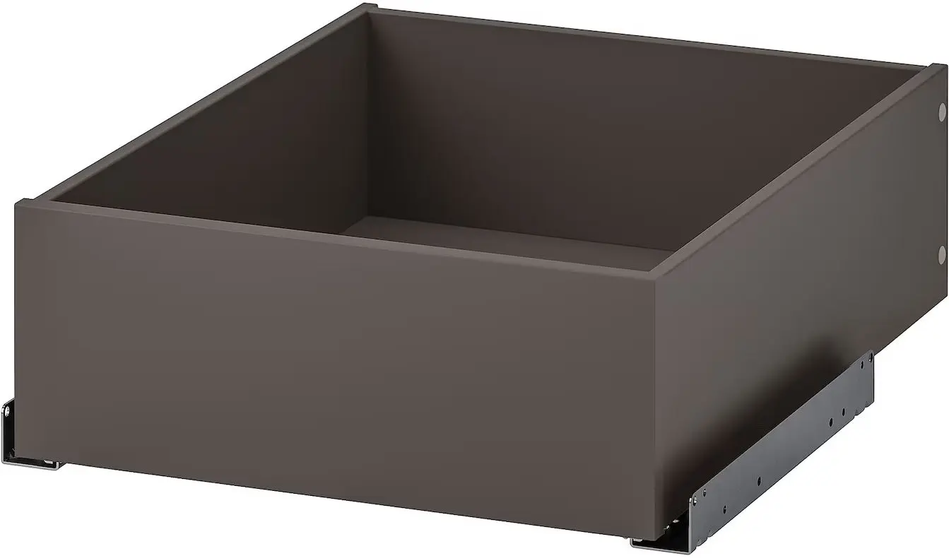 Dulap Ikea Pax/Storklinta rafturi/bare/sertare/cosuri 200x66x236 (Gri inchis/Maro inchis)