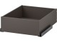 Шкаф Ikea Pax/Storklinta полки/штанги/ящики/корзины 300x60x236 (Тёмно-серый/Тёмно-коричневый)