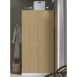 Dulap Ikea Pax/Storklinta rafturi/bara 100x60x201 (Alb/Aspect Stejar)