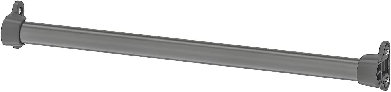 Dulap Ikea Pax/Tonstad rafturi/bara/sertare/cos/sticla 200x60x201 (Gri inchis maro/Furnir Stejar Vopsit) - 4