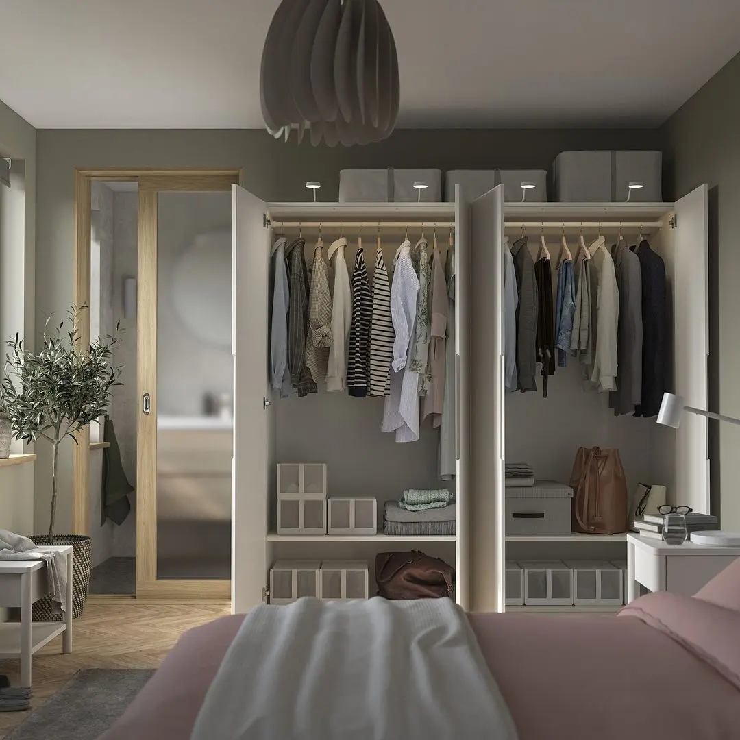 Dulap Ikea Pax/Tonstad rafturi/bare 200x60x201 (Alb)