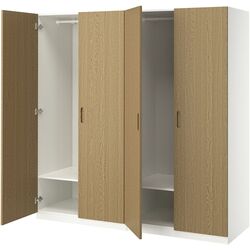 Dulap Ikea Pax/Tonstad rafturi/bare 200x60x201 (Alb/Furnir Stejar) Thumb