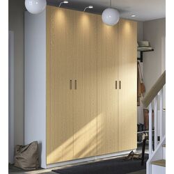 Dulap Ikea Pax/Tonstad rafturi/bare 200x60x236 (Alb/Furnir Stejar)