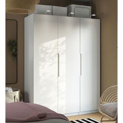 Dulap Ikea Pax/Tonstad rafturi/bare/sertar/cosuri 150x60x201 (Alb)