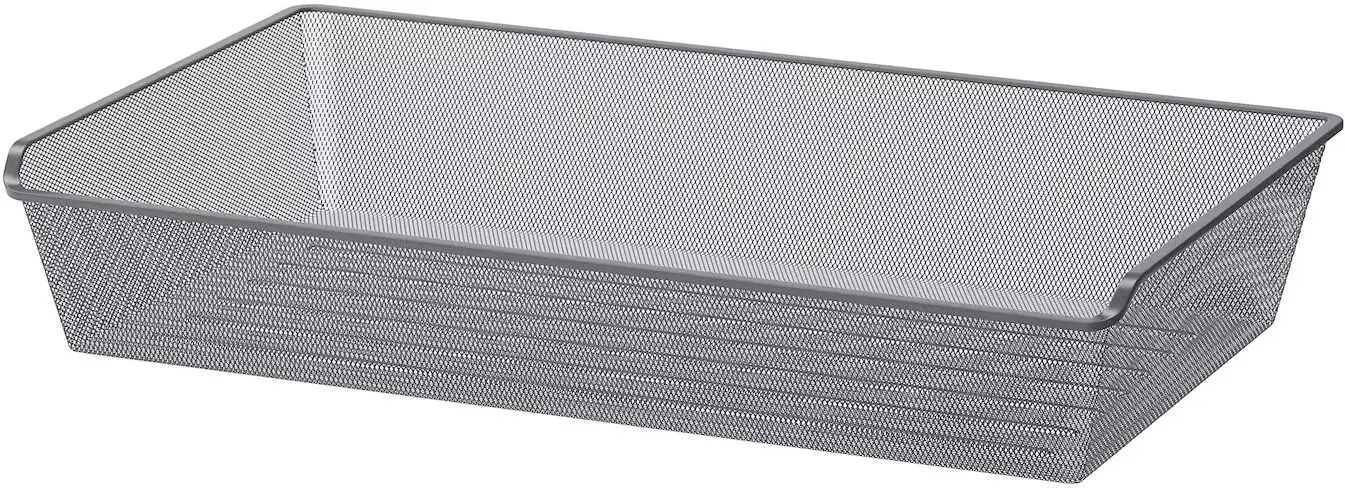 Шкаф Ikea Pax/Tonstad полки/штанги/ящики/корзина/стекло 300x60x201 (Тёмно-серо-коричневый/Дубовый Шпон Морённый) - 7