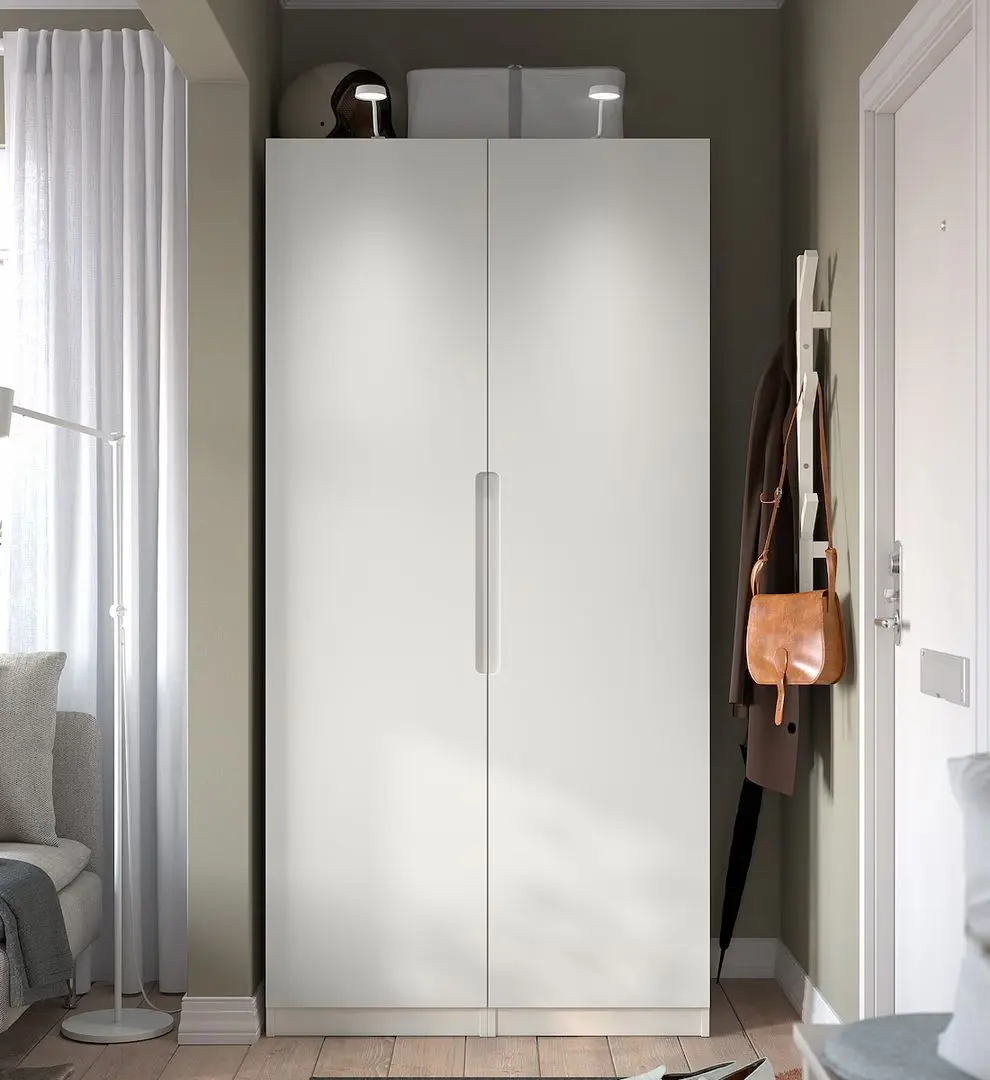 Dulap Ikea Pax/Tonstad rafturi/bare/sertare/cosuri 100x60x201 (Alb)