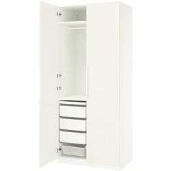 Dulap Ikea Pax/Tonstad rafturi/bare/sertare/cosuri 100x60x236 (Alb) Thumb