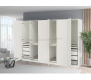 Dulap Ikea Pax/Tonstad rafturi/bare/sertare/cosuri 300x60x201 (Alb)