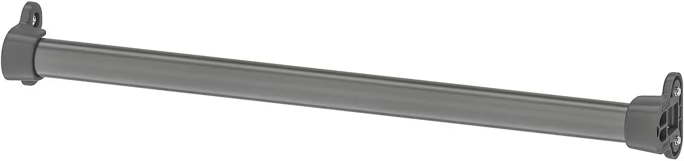 Dulap Ikea Pax/Tonstad rafturi/bare/sertare/cosuri/sticla 250x60x236 (Gri inchis maro/Furnir Stejar Vopsit) - 3