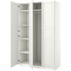 Dulap Ikea Pax/Tyssedal rafturi/bara 150x60x236 (Alb) Thumb