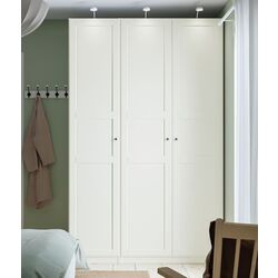 Шкаф Ikea Pax/Tyssedal полки/штанга 150x60x236 (Белый)