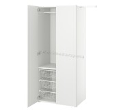 Шкаф Ikea Platsa 110-127x57x181 (Белый/Фоннес Белый)