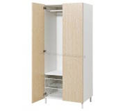 Шкаф Ikea Platsa 80x57x191 (Белый/Калбаден под Сосну)