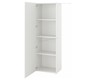 Шкаф Ikea Platsa 90-107x42x181 (Белый/Фоннес Белый)