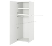 Шкаф Ikea Platsa 90-107x57x181 (Белый/Фоннес Белый)