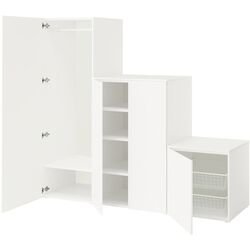 Dulap Ikea Platsa/Fonnes rafturi/bara/cosuri 200x57x181 (Alb) Thumb